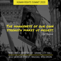 Yellow Civil Rights Ad Template | PosterMyWall