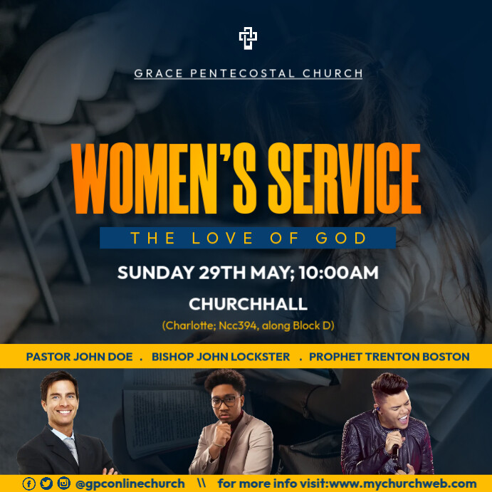 women's sunday Instagram Post template