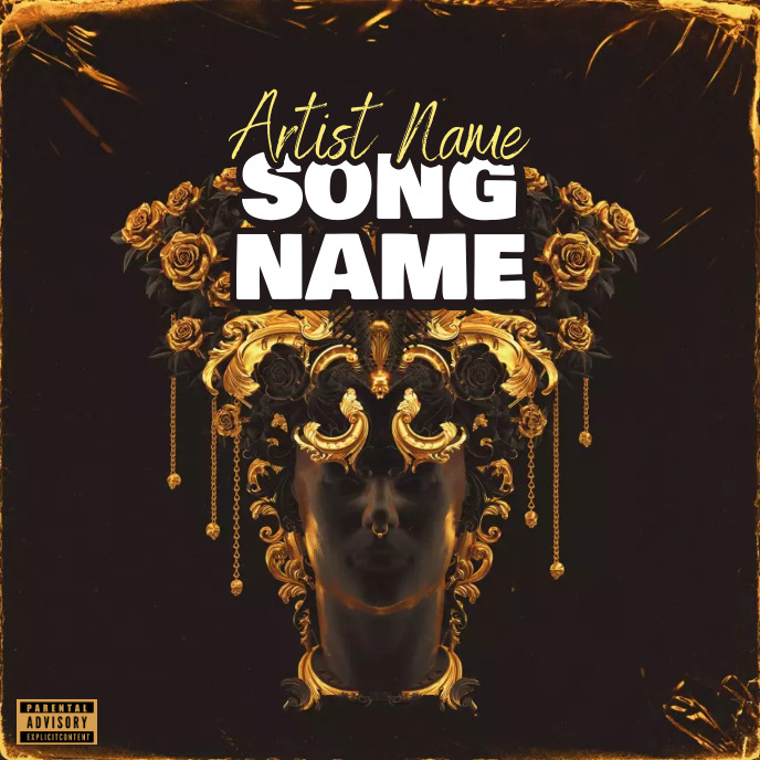 women Album Cover ROSE art trap mixtape rap template