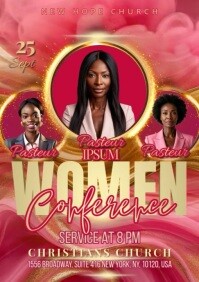 Women Conference  A2 template