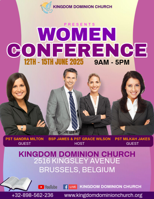 Women Conference Ad Flyer Template | PosterMyWall
