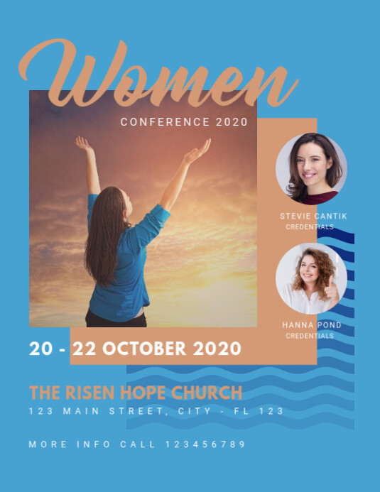Copy of Women Conference Church Flyer PosterMyWall