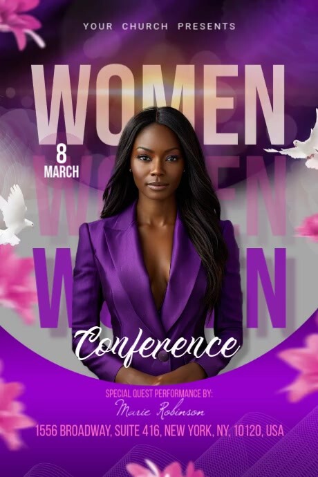 Women Conference Banner 4' × 6' template
