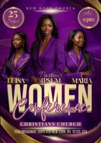 Women Conference A2 template