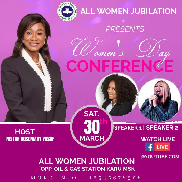 women conference Template | PosterMyWall