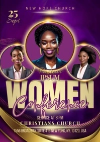 Women Conference A2 template