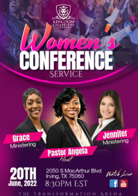 WOMEN CONFERENCE Template PosterMyWall WOMEN CONFERENCE Template PosterMyWall
