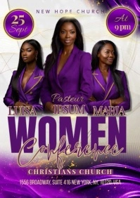 Women Conference A2 template
