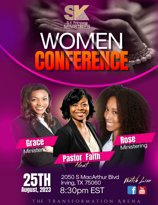 Woman Conference Program This Design Template is not available | PosterMyWall