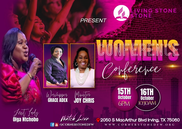Woman Conference Program women conference Template | PosterMyWall