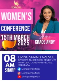 women conference A6 template
