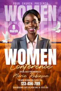 Women Conference Banner 4' × 6' template