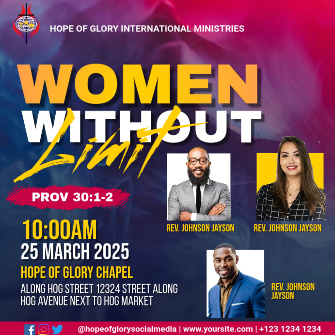 Women Conference Template PosterMyWall