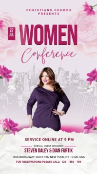 Women Conference Digital Display (9:16) template