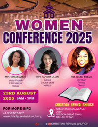 Women Conference Event Flyer template