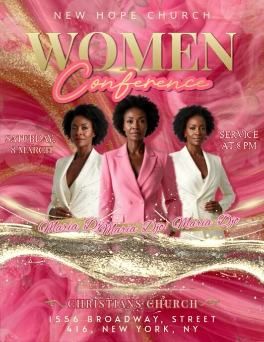 Women Conference Flyer (us Letter) Template | PosterMyWall