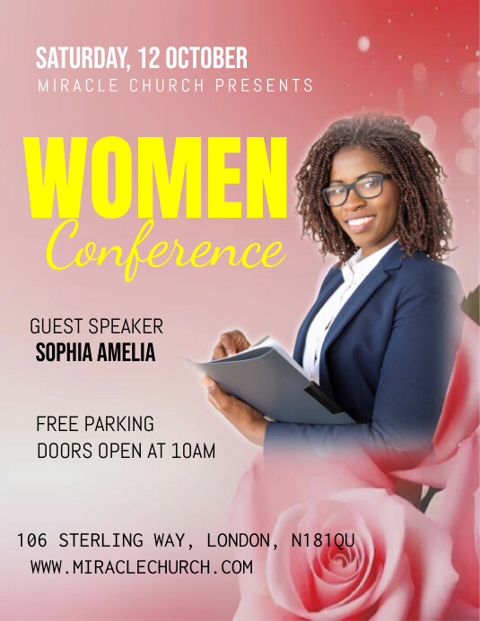 Women Conference Flyer Template PosterMyWall