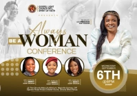 Women Conference Flyer A1 template