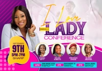 Women Conference Flyer A1 template