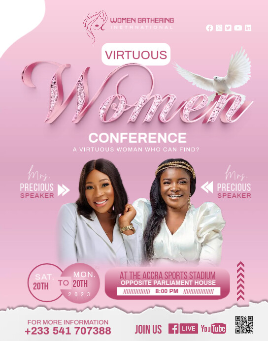 Women Conference Flyer Template PosterMyWall