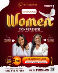 Women Conference Flyer Template Poster/Wallboard