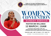 women convention Postcard template