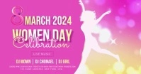 Women day Celebration template Portada de evento de Facebook