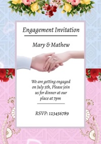 680 Engagement Customizable Design Templates Postermywall