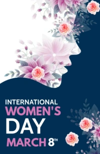 women day Demi-page de format Wide template