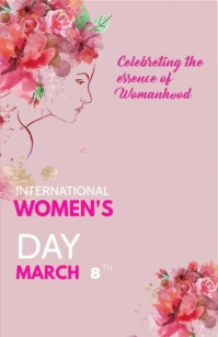 women day Half Page Wide template