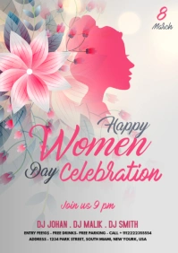 Women Day Flyer A3 template
