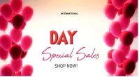 Women day special sales video Affichage numérique (16:9) template