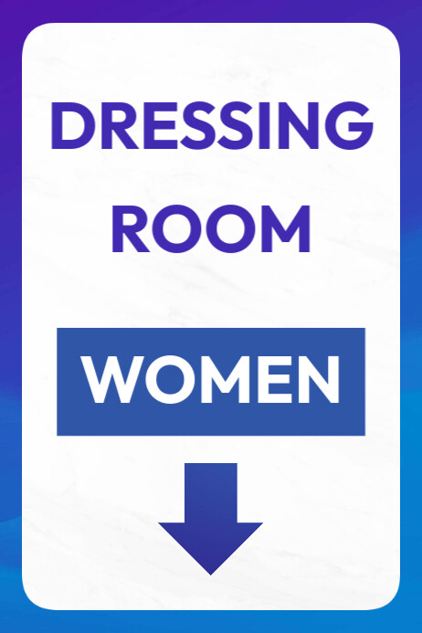 Copy of Women dressing room printable sign | PosterMyWall