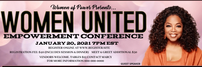 Women Empowerment Conference Template | PosterMyWall