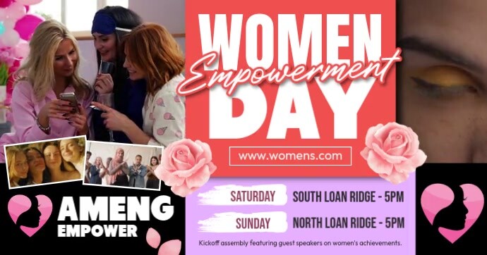 Women Empowerment Day Imagem partilhada do Facebook template