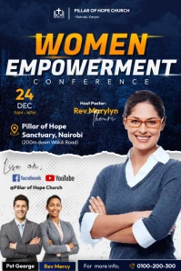 Women empowerment Cartaz template