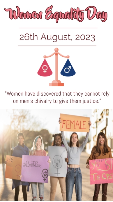 women equality day,women equality celebration Template | PosterMyWall