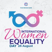 women equality day august 26 Square (1:1) template