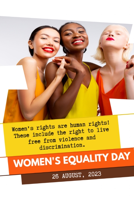 Women equality day poster Template | PosterMyWall