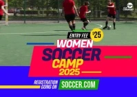 Women Football Training Template Postal