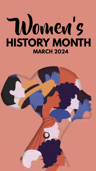 women history month Instagram-Story template