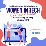 Women in Tech Masterclass Social Media Instagram Post template
