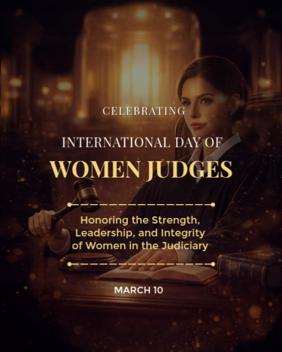 Copy of Women Judges Day Flyer Instagram Portrait | PosterMyWall