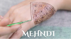 Women Mehndi hand video YouTube-miniature template