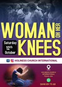WOMEN PRAYER MEETING BANNER A6 template