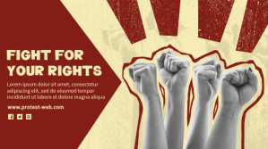 Women Rights Empowerment Pantalla Digital (16:9) template
