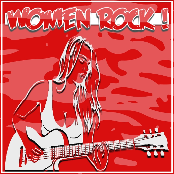 Women Rock ! Logo Template | PosterMyWall