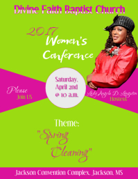women conference flyer templates