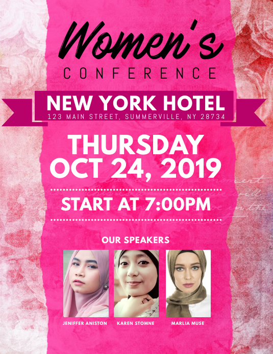 Women's Conference Flyer Template PosterMyWall
