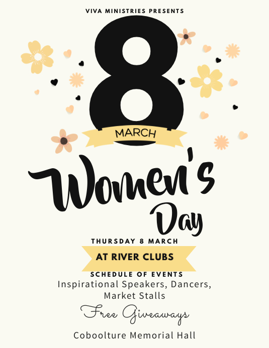 Copy of Women's Day Event Flyer Template | PosterMyWall